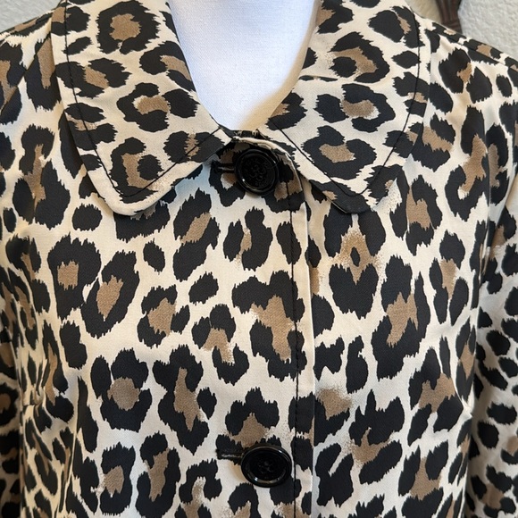 Kate Spade New York Leopard Print Trench Coat - Picture 10 of 15